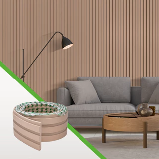 Painel Ripado Autocolante Linha Play Creme – Meu Rodapé | Parede Decorativa | Envio FULL em Oferta na Shopee