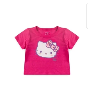 Hello Kitty Conjunto 3 Peças - Moletom, Camiseta E Short | Meninas 4-12 Anos