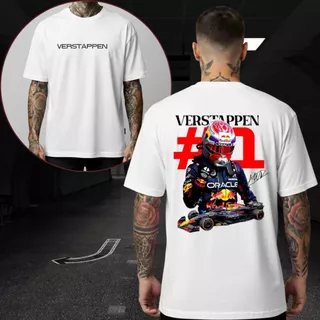 T-shirt Camiseta Camisa Algodão 100% Premium Unissex para Academia Caminha e dia a dia Verstappen