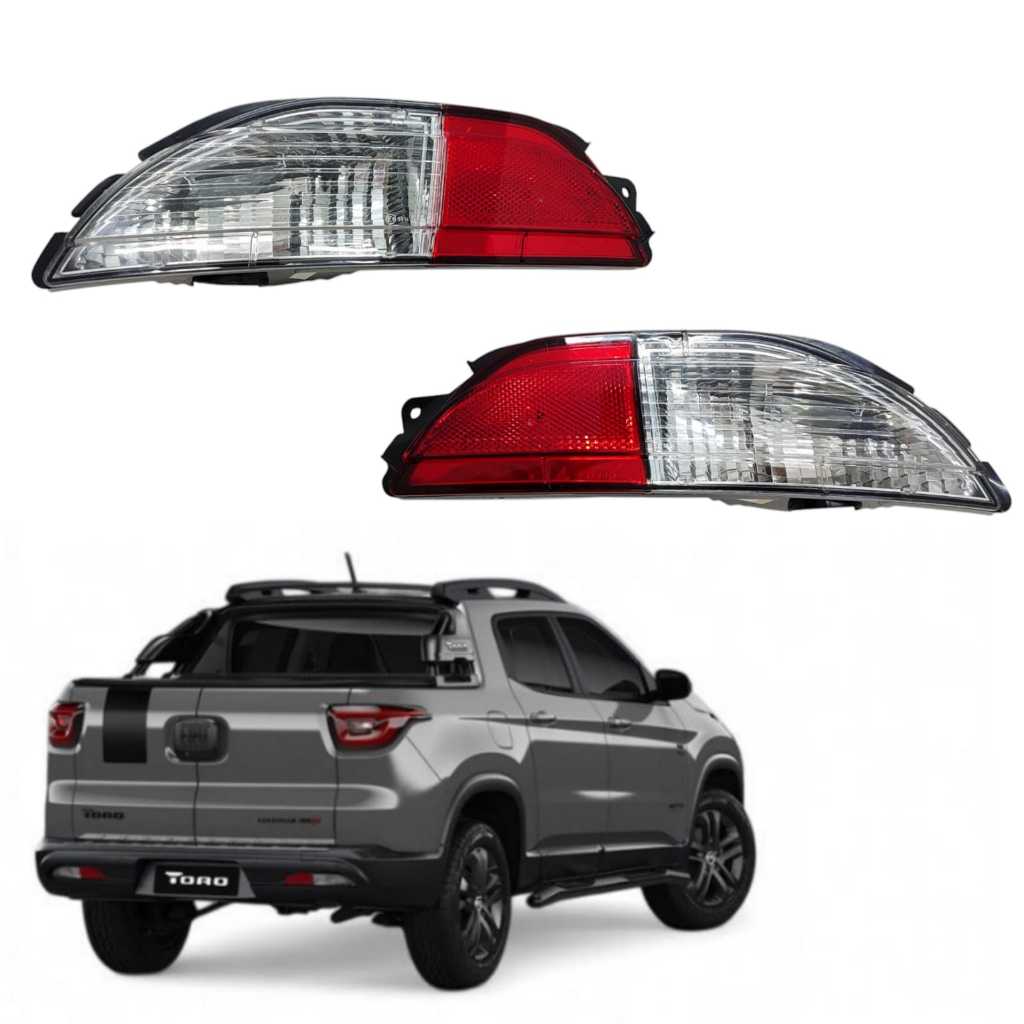 Par Lanterna Traseira Luz de Ré Fiat Toro 2016 2017 2018 2019 2020 2021 ...