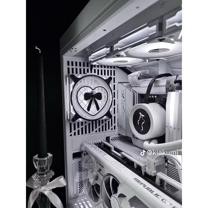 Grade fan Laço 120mm Customizacao Setup Pc Kawaii