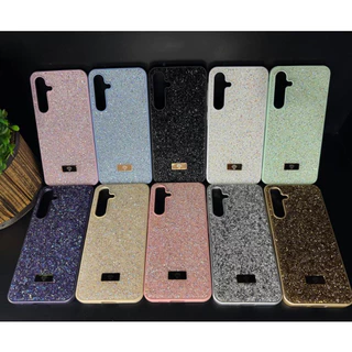Capa Case Aveludada Strass/Pedrinhas Luxo Para Samsung A05/A06 4G/A06 5G/A07/A14/A15/A16/A17/A26/A34