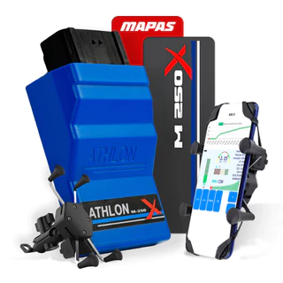 Módulo Athlon M250-X Central Injeção Eletrônica Programável Para Moto Honda CDI Mapa Two Step e Antifurto
