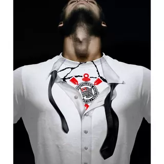 Camiseta Poliéster Corinthians / Camisa do Timão / Blusa Vai Curintia / Time de Futebol