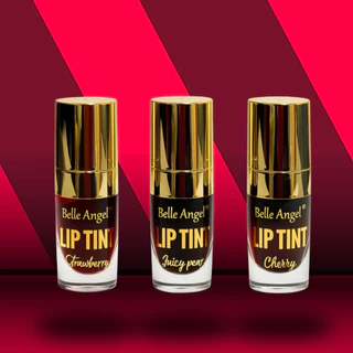 Lip Tint Belle Angel Original 3 Cores – Cherry, Strawberry, Juicy Pear – Efeito Natural e Duradouro em Oferta na Shopee