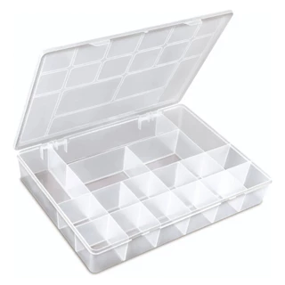 Box Organizador Transparente Tamanho G G Divisórias Porta Miçangas 33x23 ENVIO IMEDIATO