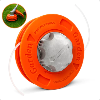 Carretel Automático de Nylon Reforçado Roçadeira Universal Bate/Libera Rosca M10 × 1,25 Carga Rápida