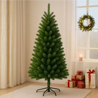 Árvore de Natal Nevada 1,80cm com 600 Galhos Árvore Verde e Branca Canadense Pinheiro de Luxo