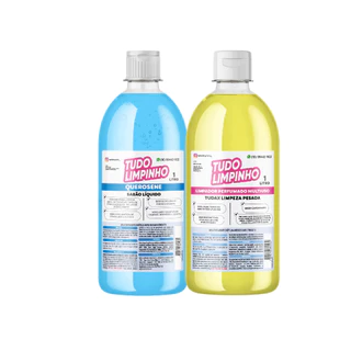 KIT SABÃO DE QUEROSENE + TUDAX PERFUME PARA PISOS 1L TUDO LIMPINHO em Oferta na Shopee