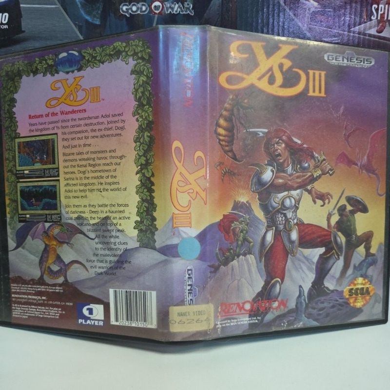 Ys III: Wanderers from Ys Mega drive ORIGINAL (Sega Genesis