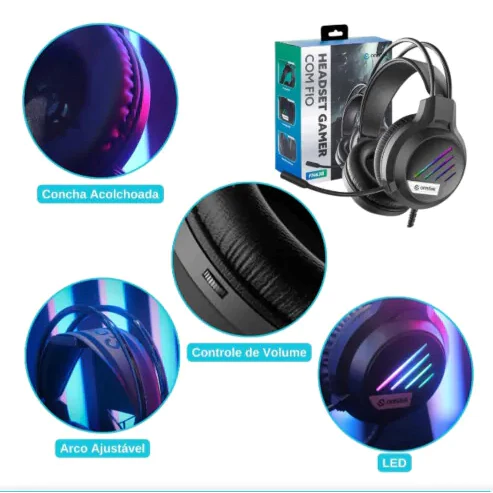 Headset gamer onistek - Imagem 3