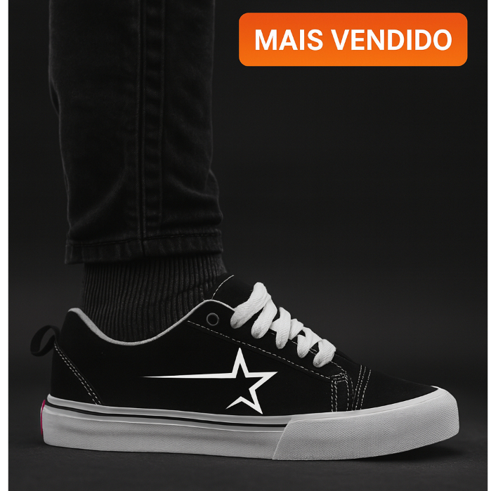 Tênis Estilo Skate Unissex Feminino e Masculino Casual