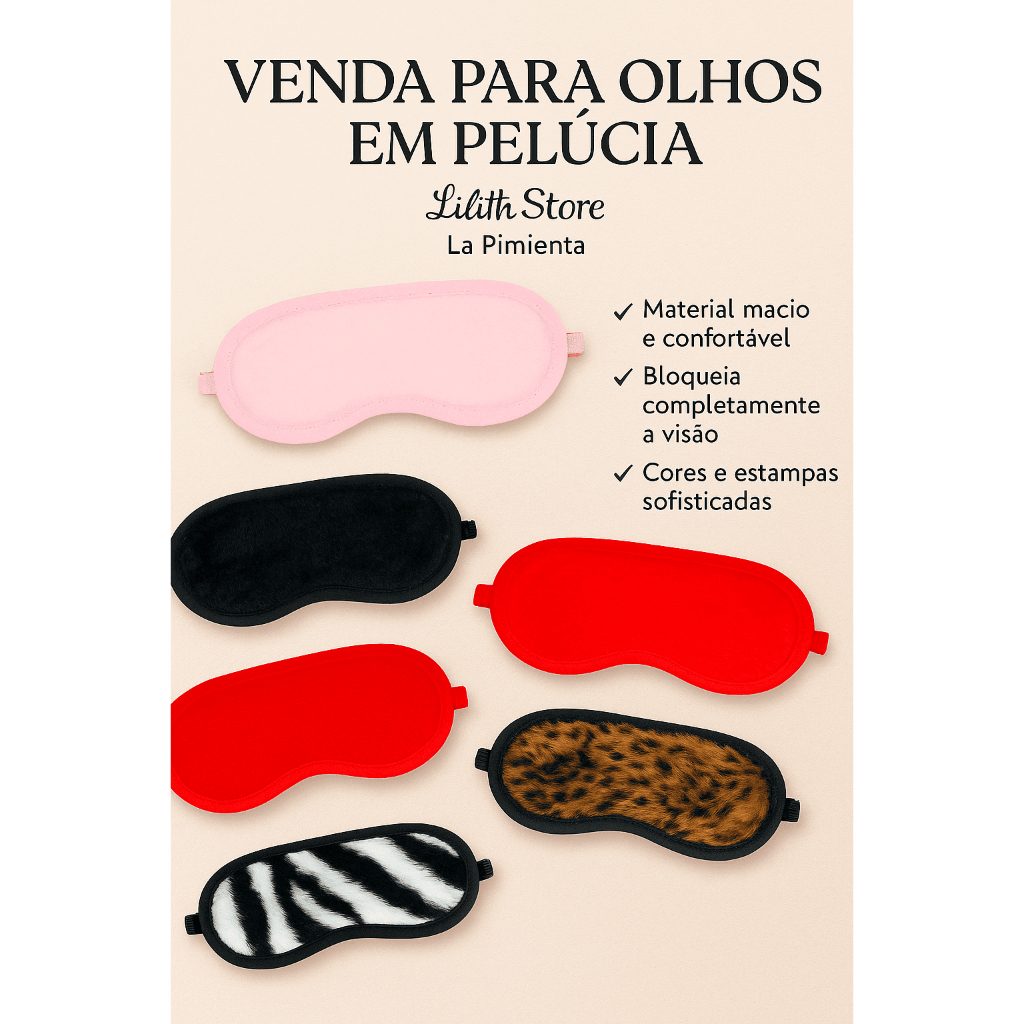 Venda Tapa Olhos Pelúcia La Pimienta