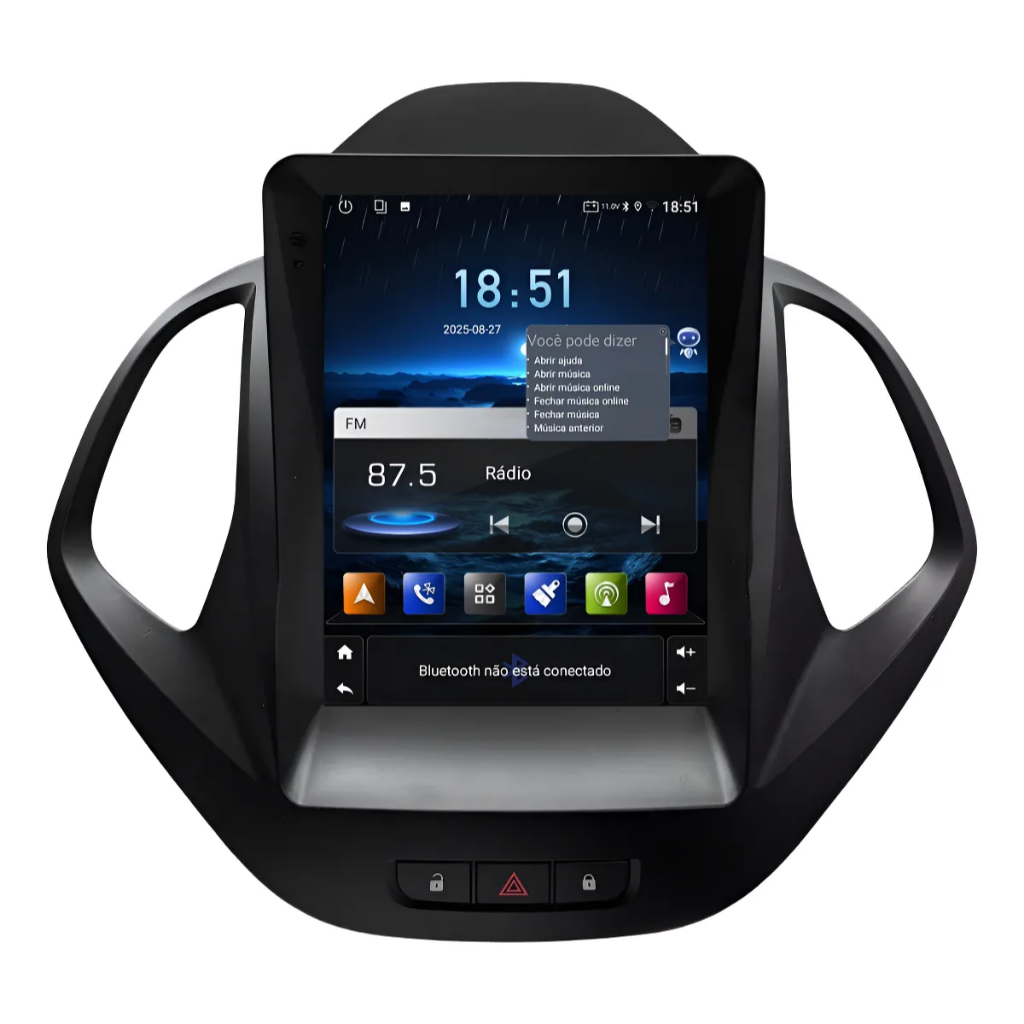Central Multimidia Tesla 9,7p Ford Ka 2014 Á 2021 Carplay Android Auto