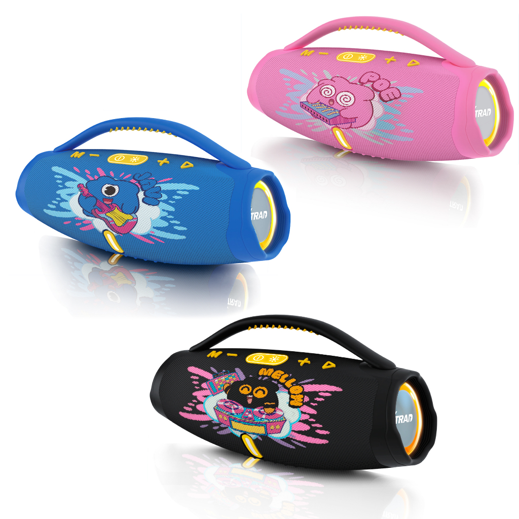 Caixa de Som Bluetooth Infantil RGB JellyMonsters Personagens