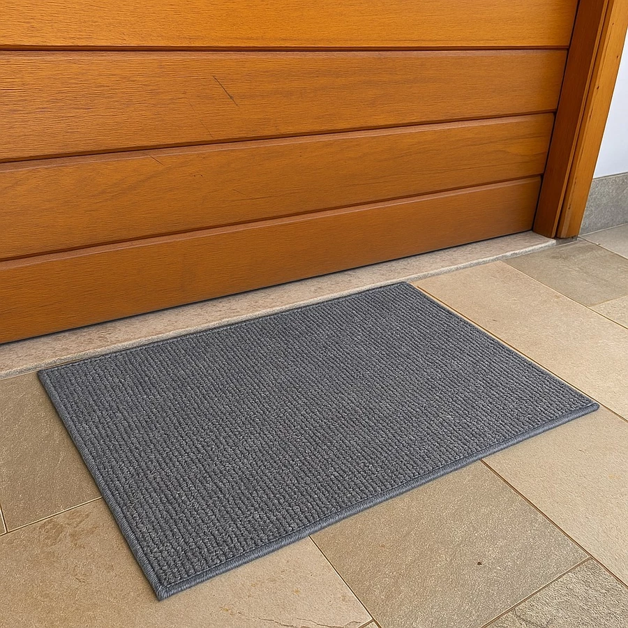 Tapete Antiderrapante Capacho 45x75 - CINZA