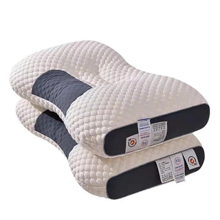 Travesseiro Ergonômico Respirável Apoio para Pescoço e Ombro 45CM 75CM 8CM lavável, ajuda dormir