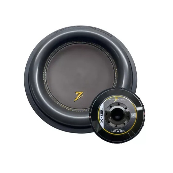 Subwoofer Zetta Audio X-12 Evo 1600rms 4+4ohms 12 Polegadas Bobina