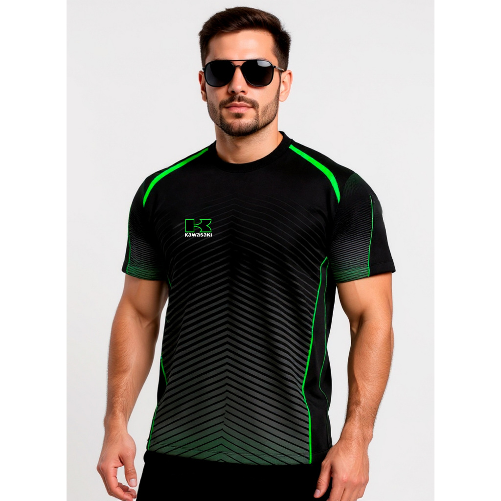 Camisa Camiseta Kawasaki T-shirt Ninja Moto Zx-6 Zx-10 Zx-12