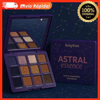 Paleta De Sombras Astral Essence HBF2601 Tons Nude Marrons Ruby Rose