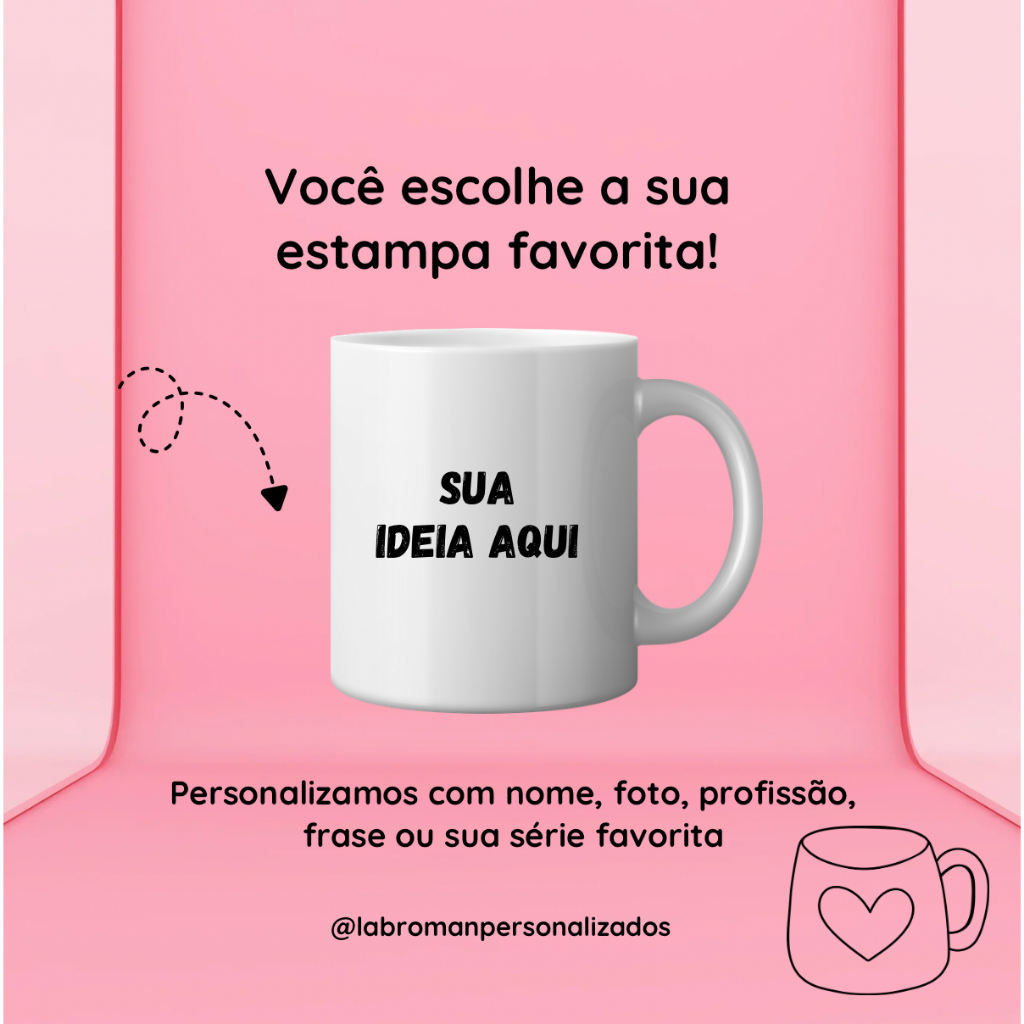 Caneca personalizada - sua arte aqui