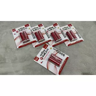 Pilha Recarregavel AA Mox MOB2AA50 de 5.000 Mah 1.2V - CARTELA com 2 Unidades