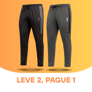 Kit 2 Calças Masculinas Dry Fit com Elastano Ideais para Academia e Esportes