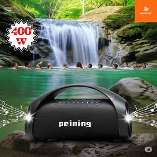 Caixa de Som Boombox Peining PEI-SP02 – 400W de potência, Bluetooth 5.3, IPX6 e bateria 30.000mAh! em Oferta na Shopee