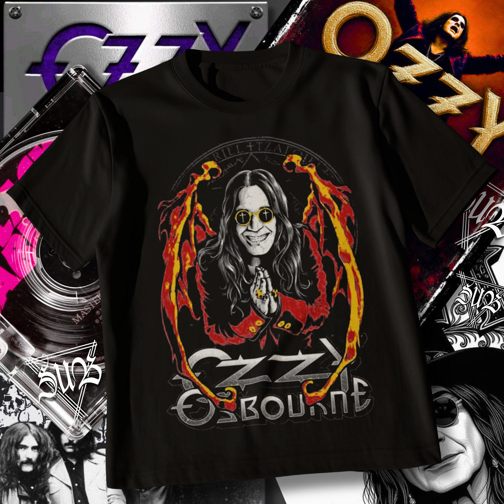 Camiseta Ozzy Osbourne Lenda Black Sabbath do Rock Heavy Metal