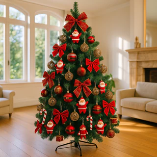 Arvore Natal Grande Pinheiro Decoração Natal 150cm 180 cm 210 cm 240 cm Até 1400 Galhos Cascata LED