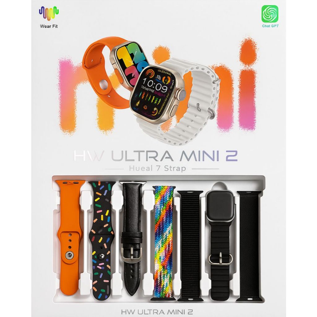 Smartwatch HW Ultra Mini 2 Com 7 Pulseiras 41mm Lançamento 2024 Chat ...
