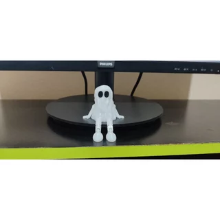 🕹️ Fantasminha Articulado Decorativo para Setup Gamer | Enfeite Geek para Gabinete de PC