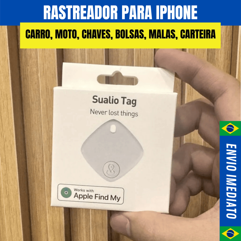 Rastreador Bluetooth Smart Tag Tipo AirTag Compatível com Apple Find My ...