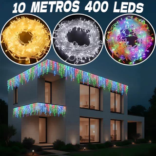 Pisca Pisca 10M 100 Leds 127/220V 8 Funções Fio Transparente Luz De Natal Forte Iluminação