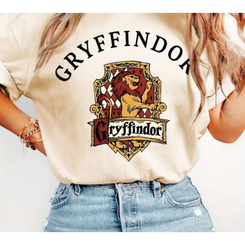 Camiseta Básica Algodão Gryffindor Camisa Harry Potter Grifinória Blusa ...