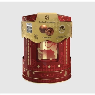 Lata Carrossel de Natal com Trufas Cacau Show em Oferta na Shopee