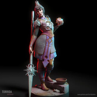 Action Figure | Shadowheart - Baldur's Gate 3 | Feita em Resina Premium Impressão 3D