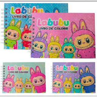 Livro/Caderno de Colorir e pintar Labubu - Diversas Cores em Oferta na Shopee