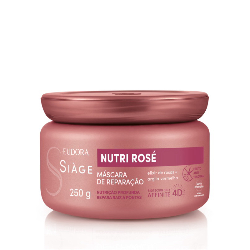 Máscara Capilar Siage Nutri Rosé 250g em Oferta na Shopee