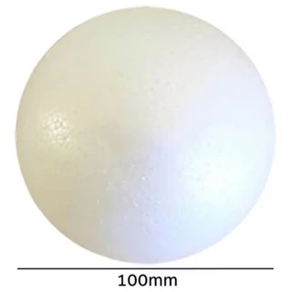 Bola de isopor 100mm 10 unidades