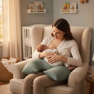 Almofada Para Amamentação Travesseiro Cinza + Envio Rápido. em Oferta na Shopee