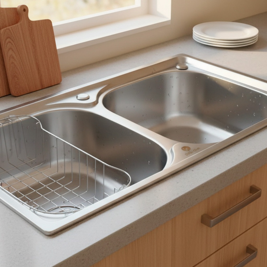 Cuba Dupla Gourmet Pia Cozinha Aço Inox Com Acessórios 78X43cm | Shopee ...