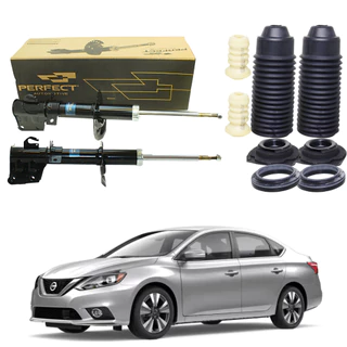 Par Amortecedor Dianteiro Kit Batente Coxim Sentra 2014 A 2019 em Oferta na Shopee