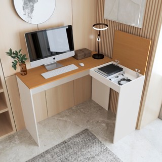 Mesa Escrivaninha em L Para Computador Notebook com Compartimento Oculto Home Office Escritório Moderna Varias Cores — foto 5 — Achou Levou Brasil