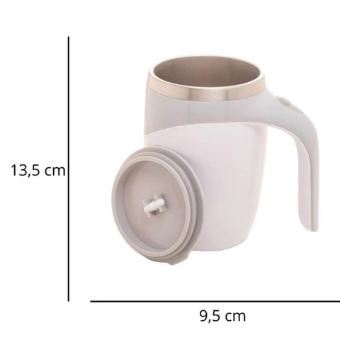Caneca Misturadora Automática Elétrica USB Bateria Recarregável Mixer Café 380ml — foto 1 — Achou Levou Brasil