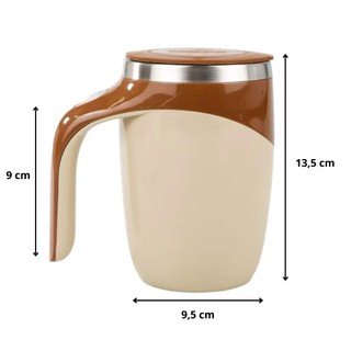 Caneca Misturadora Automática Elétrica USB Bateria Recarregável Mixer Café 380ml — foto 2 — Achou Levou Brasil