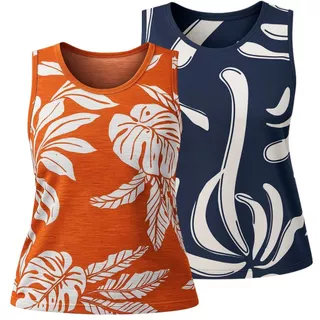 Kit 2 Blusinha Regata Feminina Verão M G GG Estampadas Promoção em Oferta na Shopee