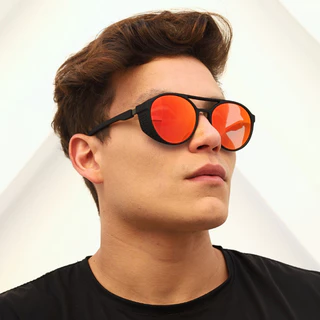 Óculos de Sol Floripa Vermelho Espelhado Premium Alok Steampunk Clássico Soldador uv400 Unissex em Oferta na Shopee