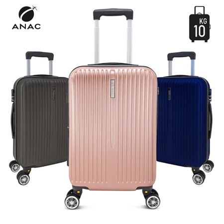 Mala de Bordo Rígida 10kg Medidas ANAC ABS Rodas 360° Removíveis | Cadeado TSA