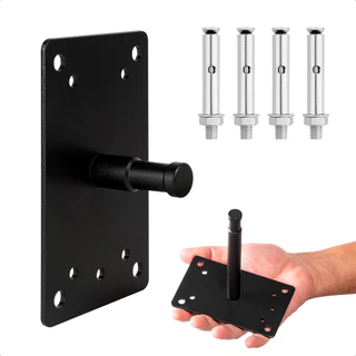 Suporte Fixo de Parede ou Teto para Iluminação Estúdio com Pino 5/8 Escolha 4,5cm ou 14,5cm